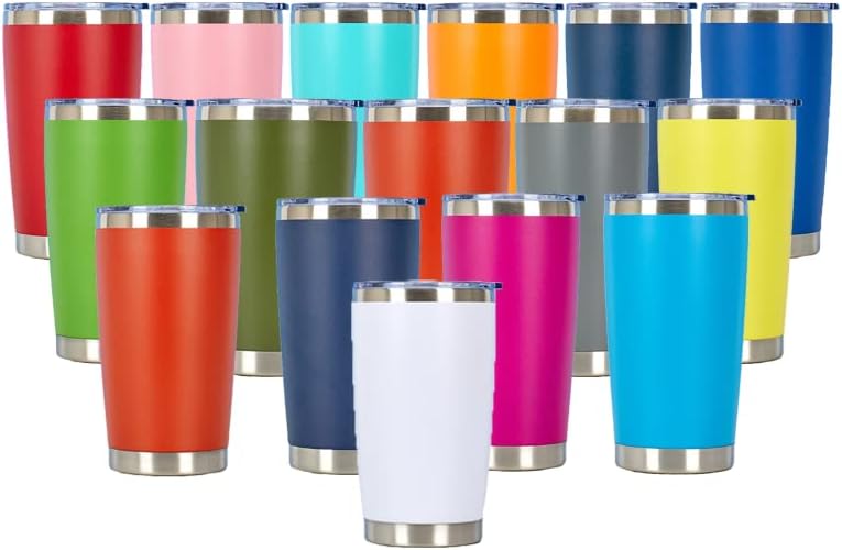 20oz Fall (16UNITS) Edelstahl Vakuum Reise Tumbler Mix Farben (16colors mix)