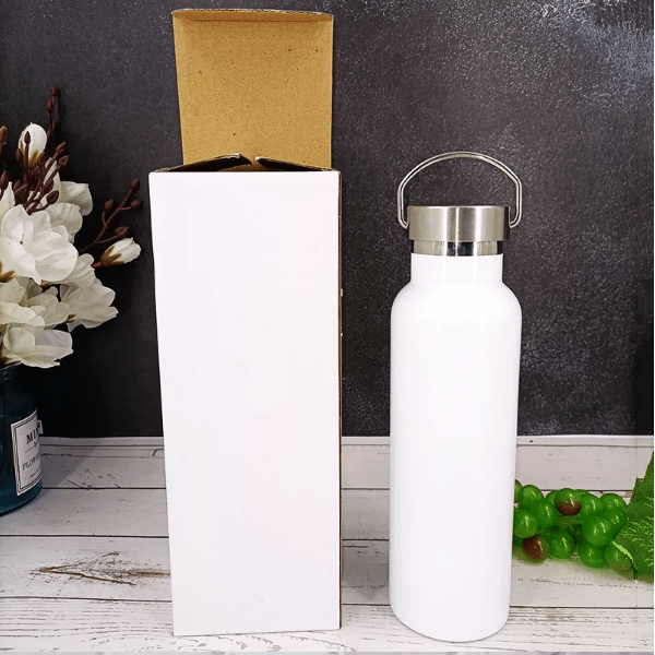 Fall von 25pcs Sublimation Edelstahl Wasserflasche 750ML Flasche