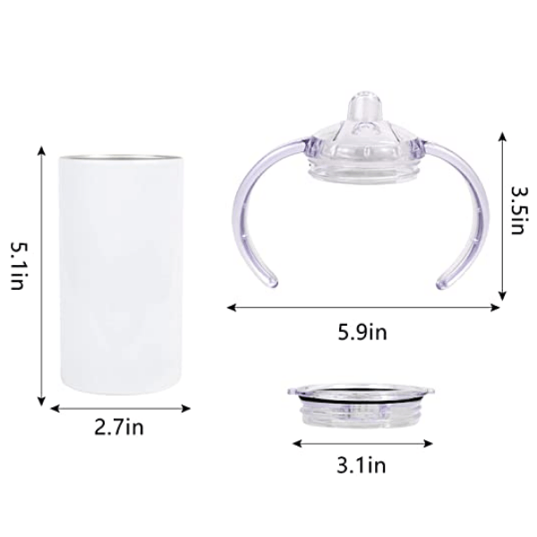 12oz CASE (1/15/25 UNITS) (2LID) Kid Sippy Cup Nette Tumbler Cups