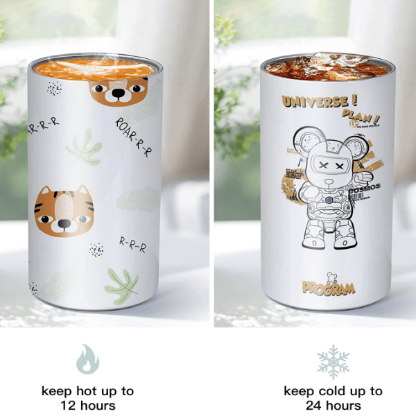 12oz CASE (1/15/25 UNITS) (2LID) Kid Sippy Cup Nette Tumbler Cups