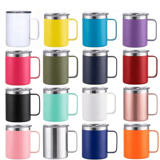 12oz CASE (16/25 UNITS) Nette Kaffeebecher Tumbler Bulk Isolierte Tumbler Whit Griff
