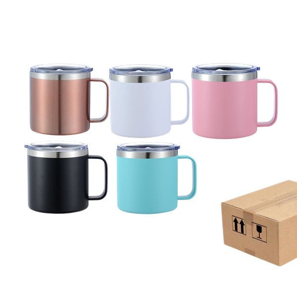 12oz CASE (25 UNITS) Nette Kaffeebecher Tumbler Bulk Isolierte Tumbler Whit Griff