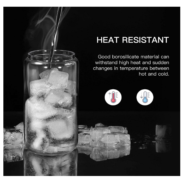 16oz CASE (16/32/50 UNITS) Sublimation Tumbler Glas Becher mit Strohhalmen