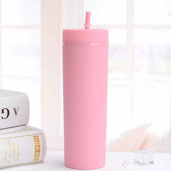 16oz (30.UNITS) Skinny Matte Pastell Colored Acryl Tumblers
