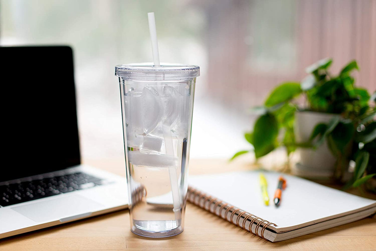 22oz  Plastic Tumbler Double Wall Acrylic  Insulated Cone Tumblers