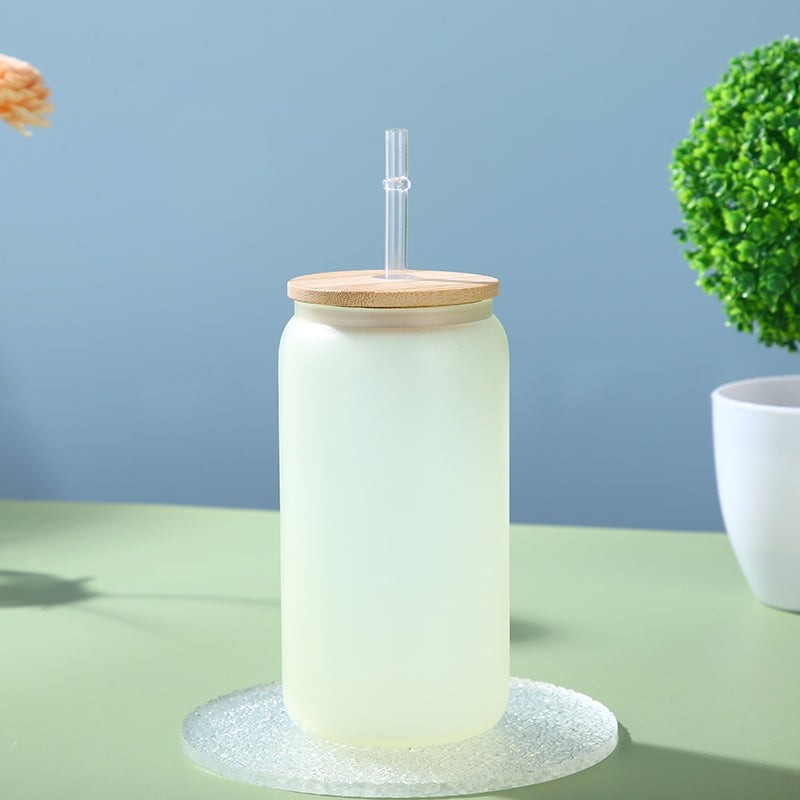 16oz CASE (32UNITS) Gradient Tumbler Single Layer Heat Resistant Borosilicate Cold Color Tumbler