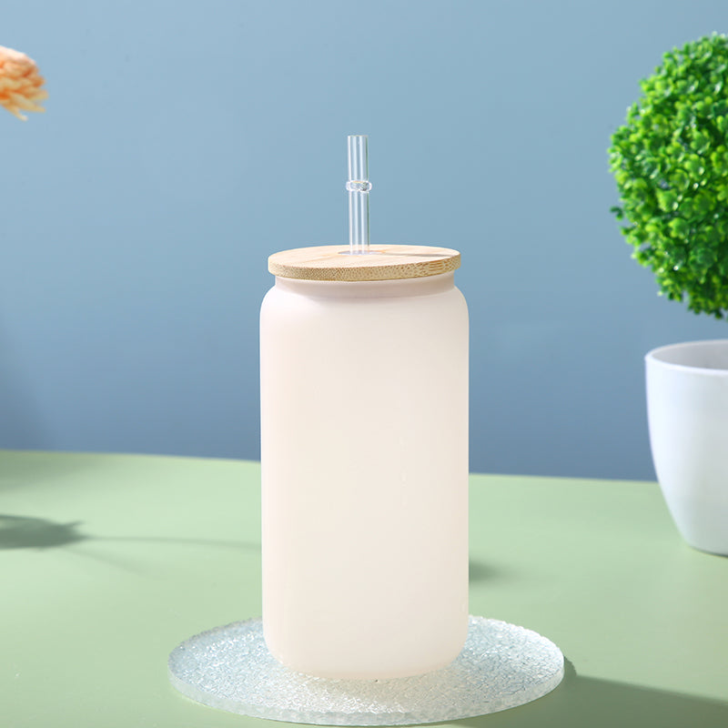 16oz CASE (32UNITS) Gradient Tumbler Single Layer Heat Resistant Borosilicate Cold Color Tumbler