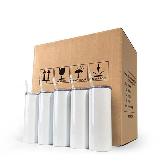 30oz CASE (15/25 UNITS) Skinny sublimation tumbler blanks metal tumbler