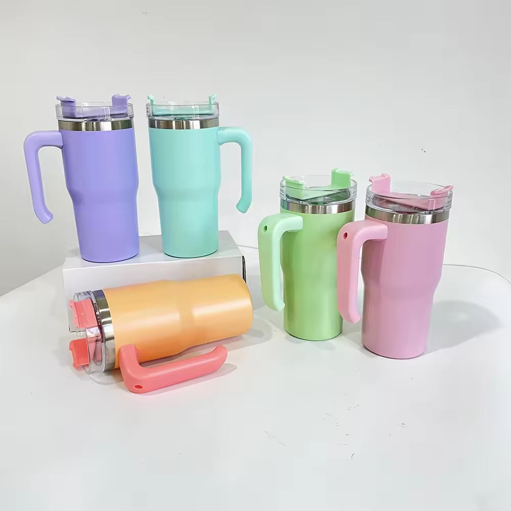 20oz CASE (25 UNITS) Matte/Glossy Sublimation Tumbler with Handle