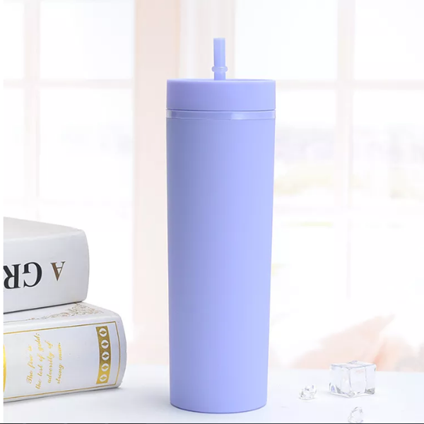 16oz (30.UNITS) Skinny Matte Pastell Colored Acryl Tumblers