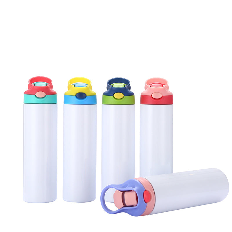 25 Stück 12oz/20oz Kind Sublimation Becher, leer, isoliert, niedlich, Schnabel Becher, Edelstahl Wasserflasche Sublimation Tumbler