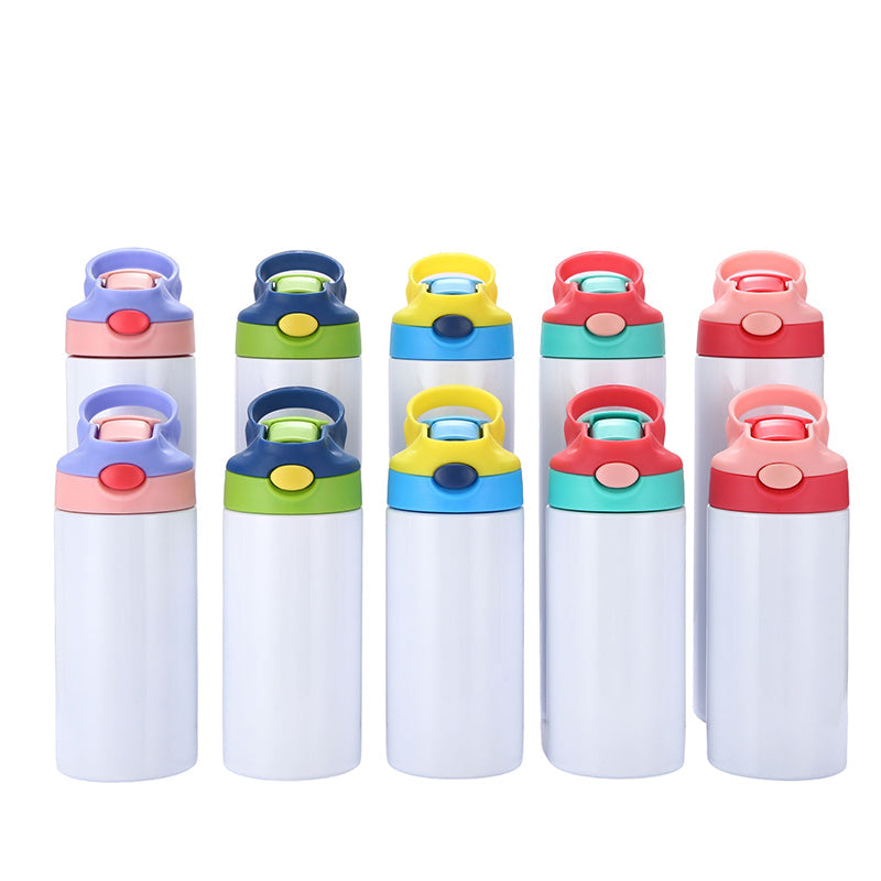 25 Stück 12oz/20oz Kind Sublimation Becher, leer, isoliert, niedlich, Schnabel Becher, Edelstahl Wasserflasche Sublimation Tumbler