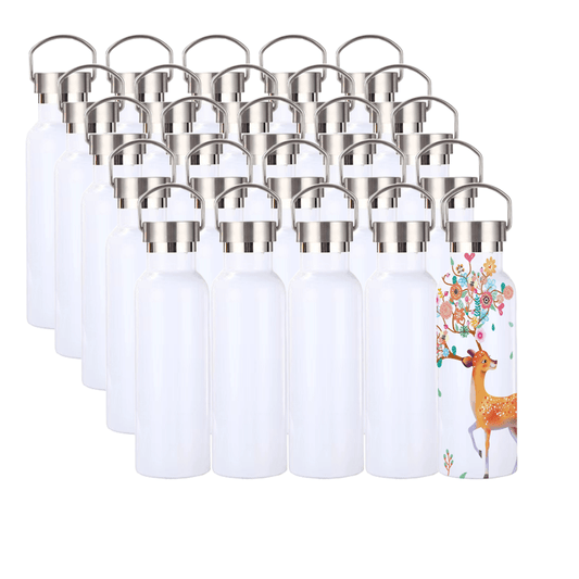 Fall von 25pcs Sublimation Edelstahl Wasserflasche 750ML Flasche