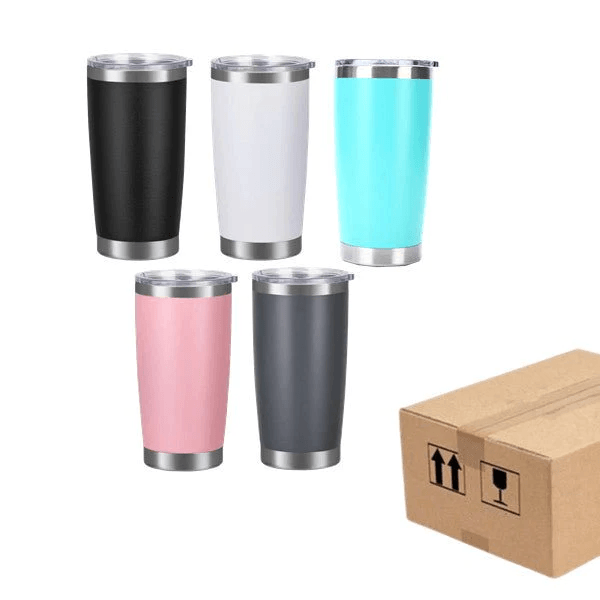 Fall von 30pcs/15pcs *20oz Regelmäßiger STAINLESS STAHL TUMBLERS Pulver Coat Tumbler