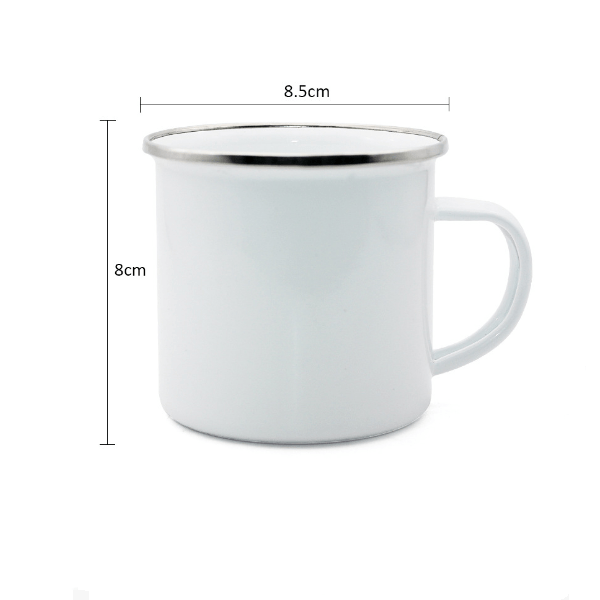 Fall von 24pk 12oz Emaille Becher für Sublimation Tumbler Blank mit Griff