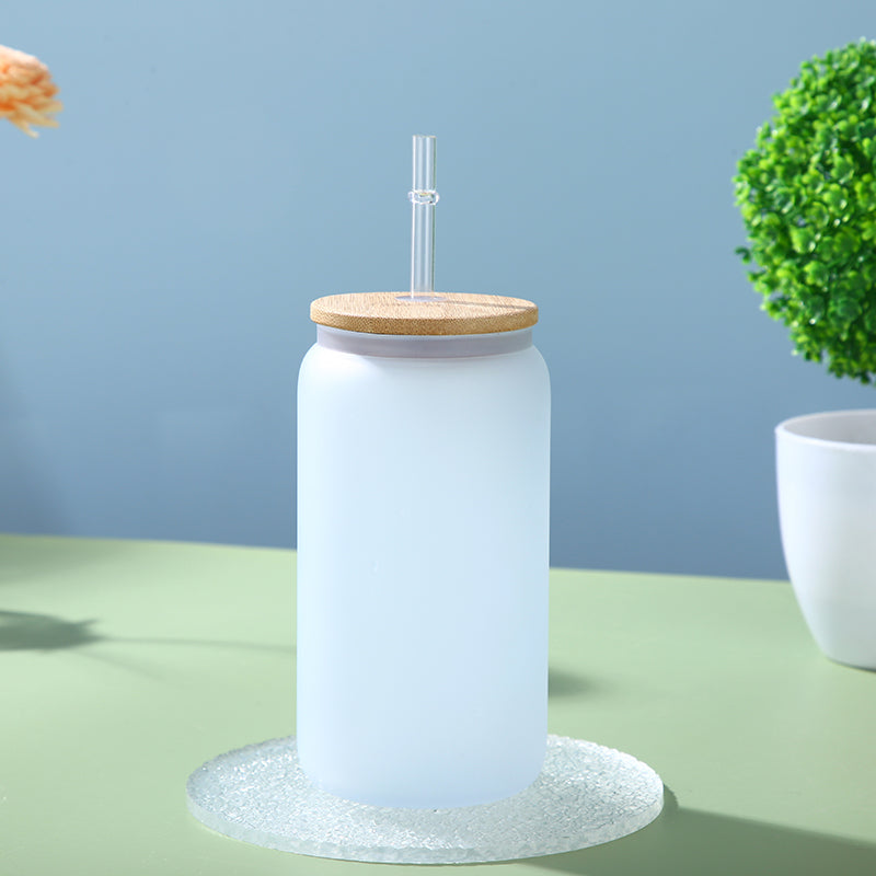 16oz CASE (32UNITS) Gradient Tumbler Single Layer Heat Resistant Borosilicate Cold Color Tumbler